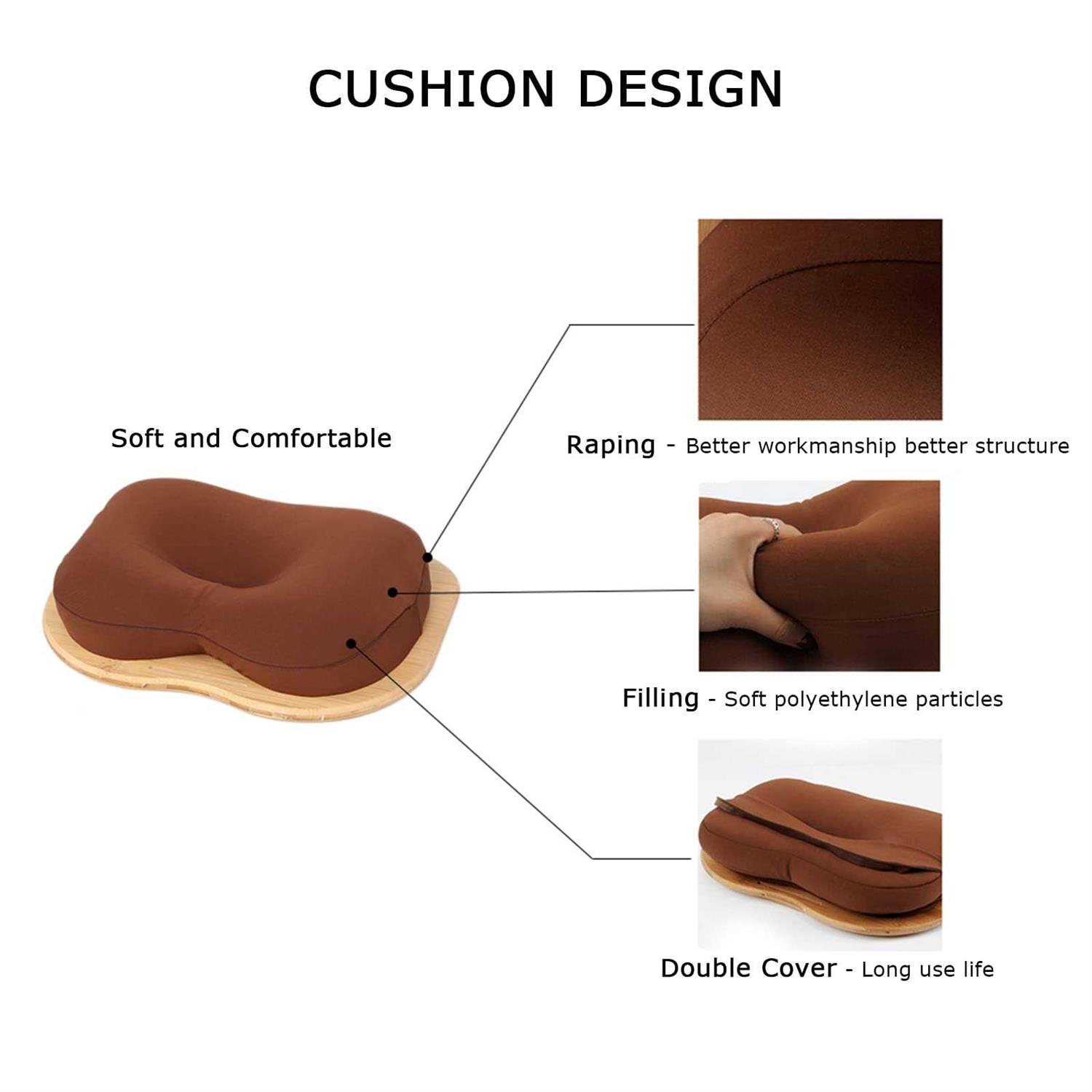 SUMISKY Lap Desk-Portable Laptop Table with Bamboo Platform Phone Holder Pillow Cushion Anti-Slip Stopper on Bed & Sofa - Image 5