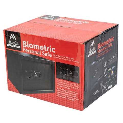Machir Backlit Biometric Steel Safes With Programmable Fingerprint Identification. Powder coated Textured Steel surface - Image 3