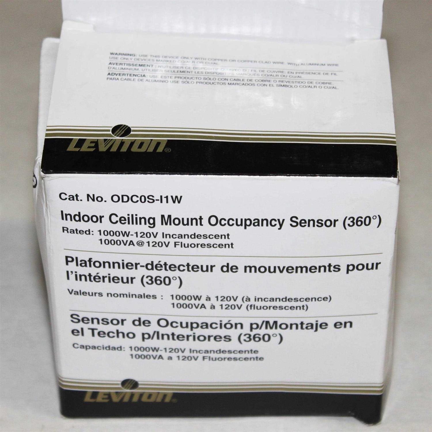 Leviton ODC0S-I1W White Ceiling Sensor - Image 3