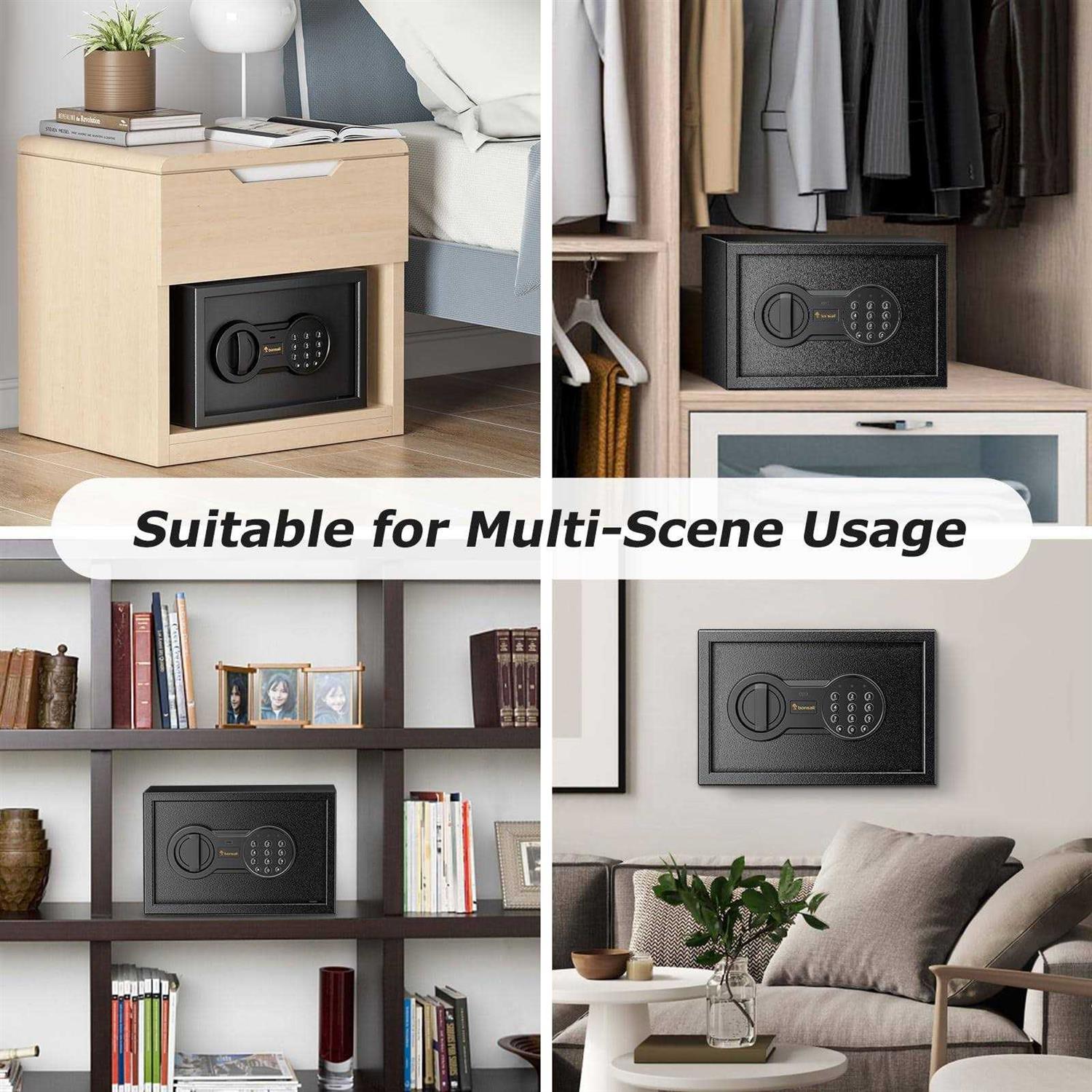 Bonsaii Safe Box For Home Money Safe Lock Box with Electronic Digital Keypad - Image 5