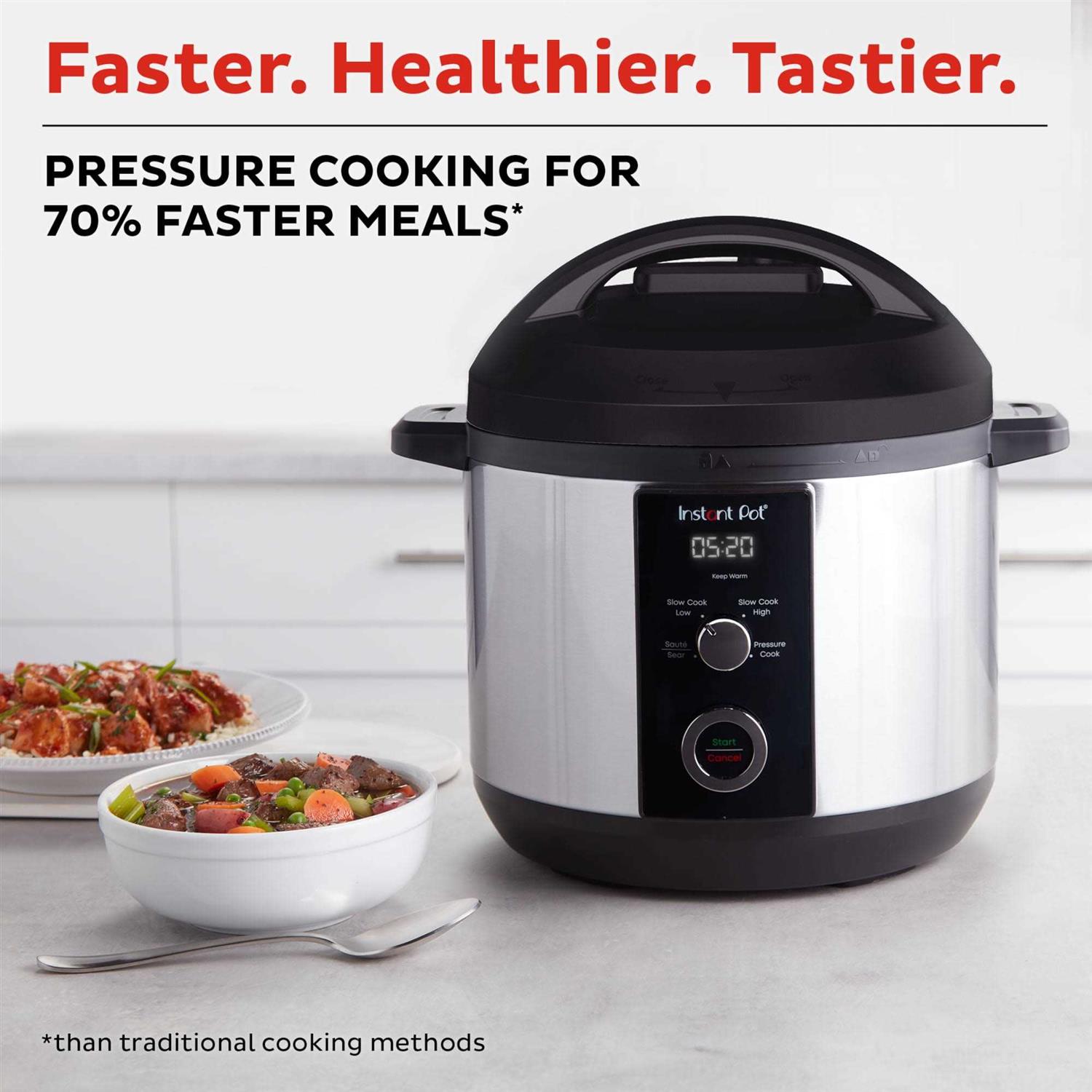 Instant Pot 6QT Easy 3-in-1 Slow Cooker, Pressure Cooker, and Saut Pot - Image 3
