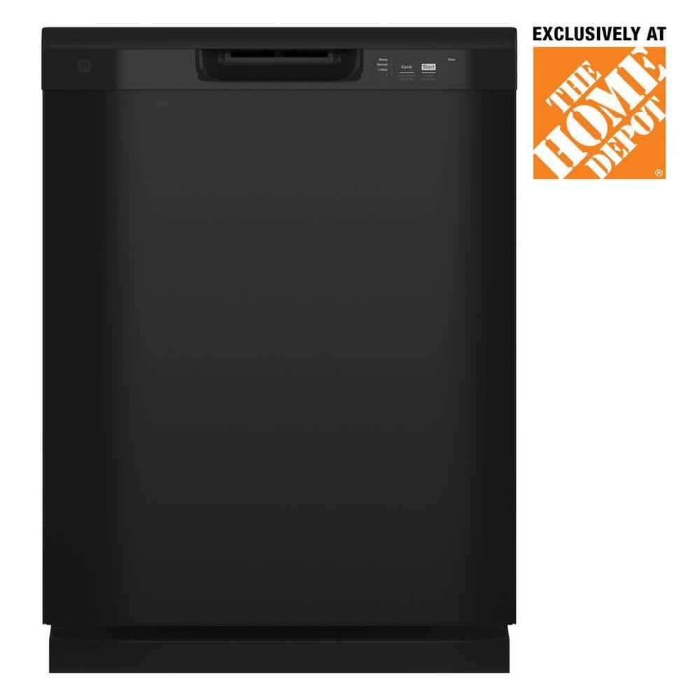 GE 24 Black Front Control Built In Dishwasher - Image 3