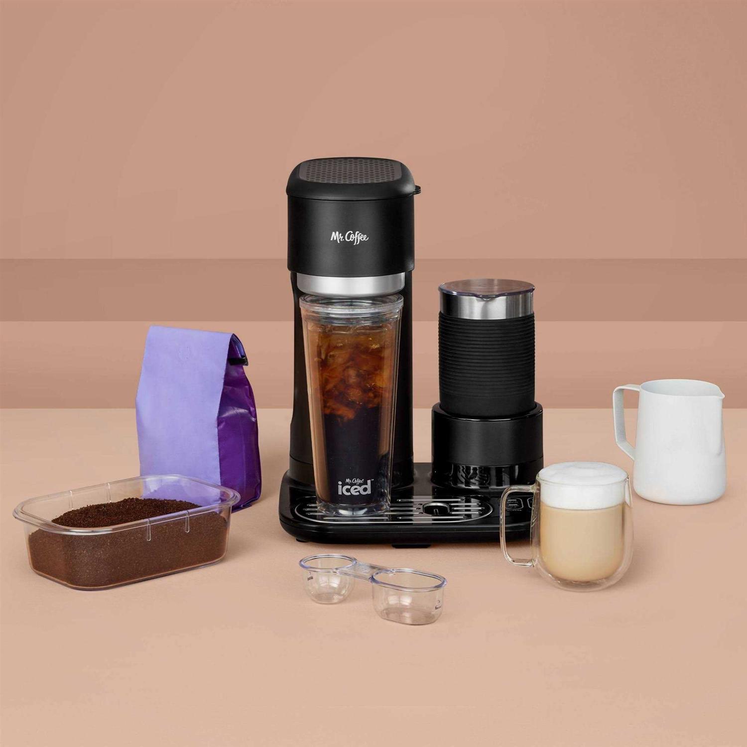 Mr. Coffee 4-in-1 Single-Serve Latte, Iced, and Hot Coffee Maker with Milk Frother - Image 4