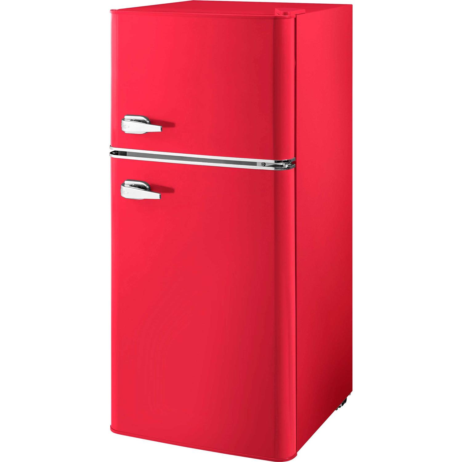 Insignia 4.5 Cu. Ft. Retro Mini Fridge with Top Freezer - Image 2