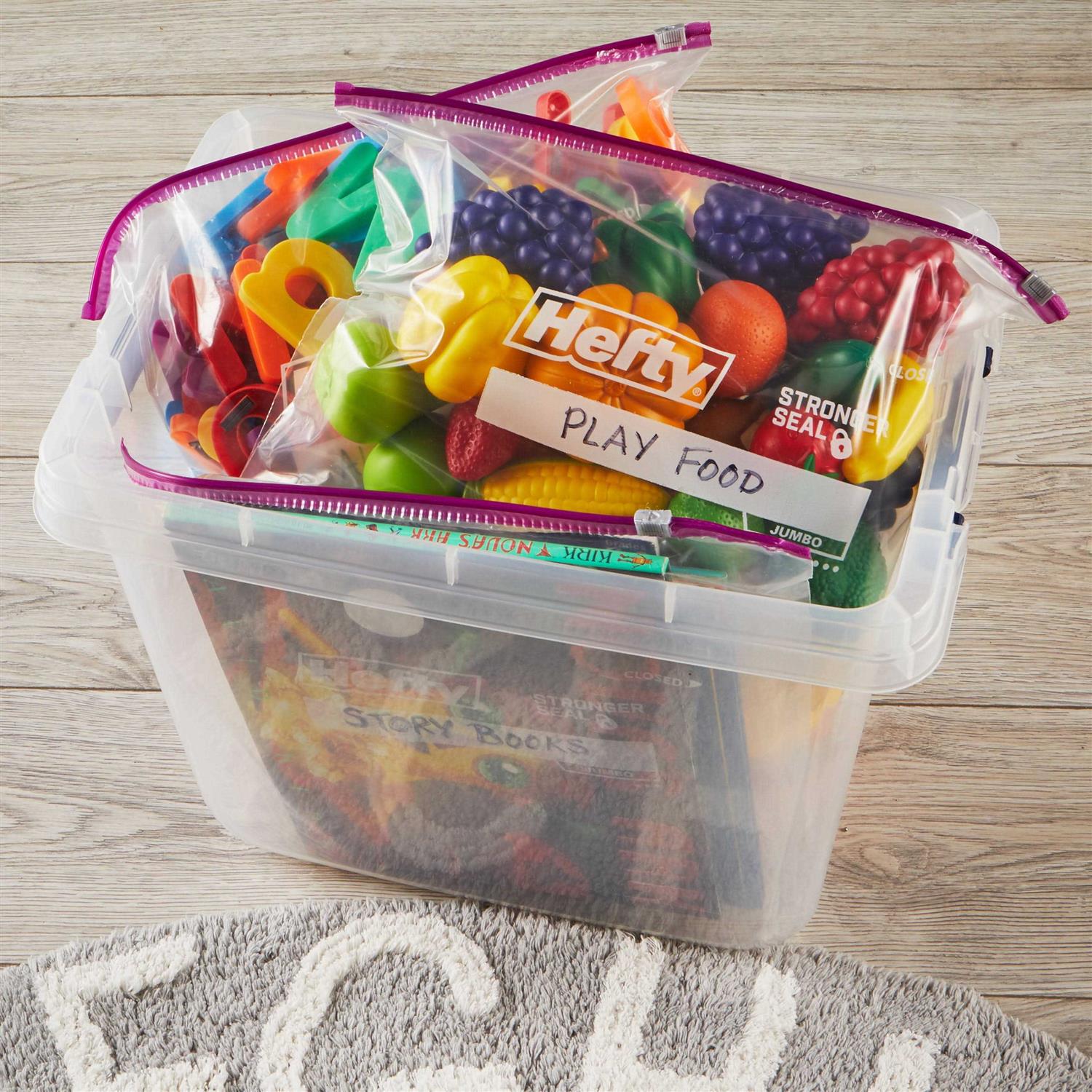 Alternative view of Hefty Slider Bags Storage