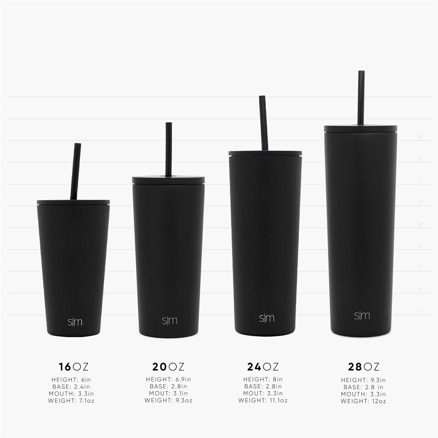 Simple Modern Classic Tumbler with Straw Lid & Flip Lid Travel Mug Gift Vacuum Insulated Coffee Beer Pint Cup - Image 5