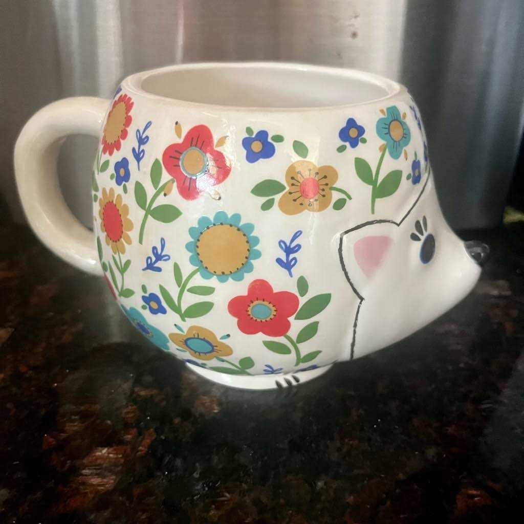 Natural Life Folk Art Hedgehog Mug - Image 3