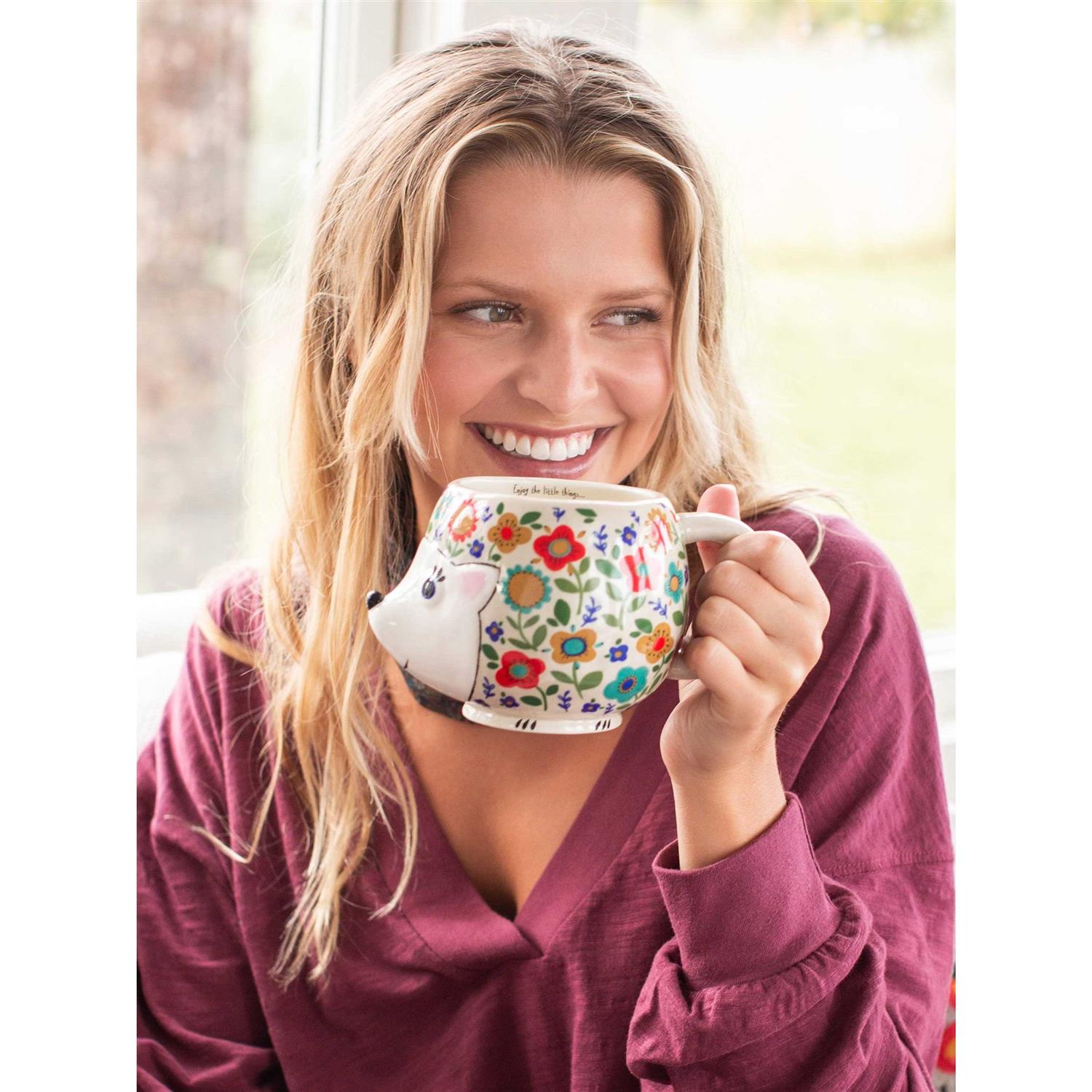 Natural Life Folk Art Hedgehog Mug - Image 5