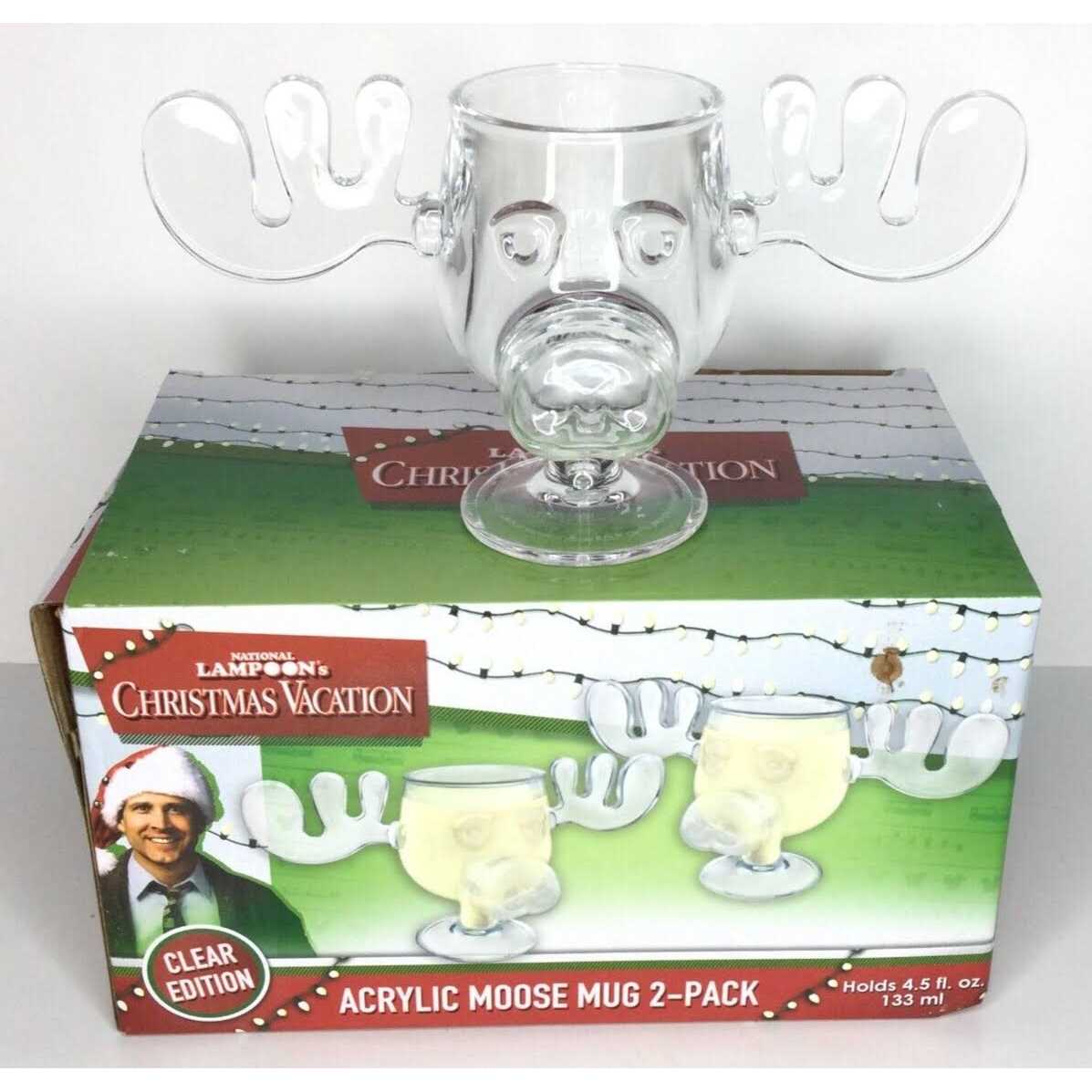 National Lampoon's Christmas Vacation Moose 2-Piece Acrylic Mug Set - Image 2