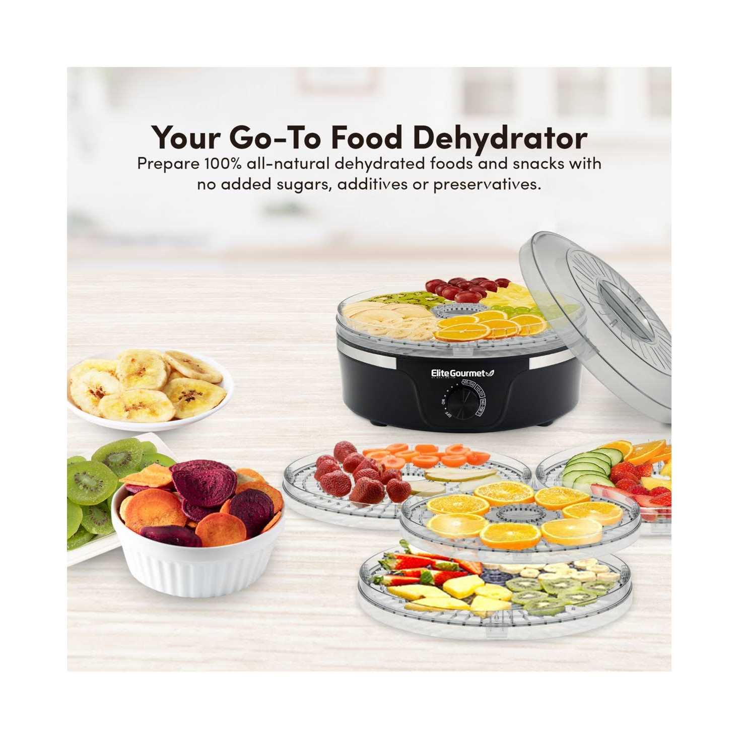 Elite Gourmet Food Dehydrator Adjustable Temperature 5 - Image 3