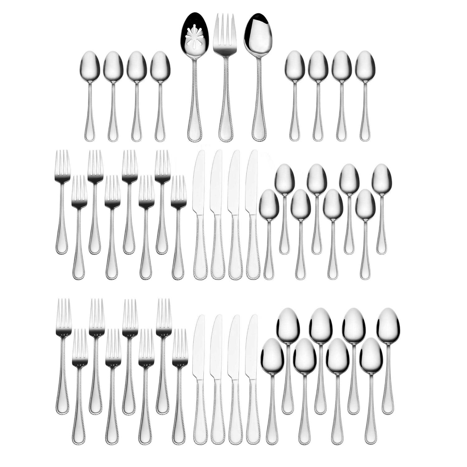 International Silver Adventure 51 Piece Stainless Steel Flatware Set - Image 2
