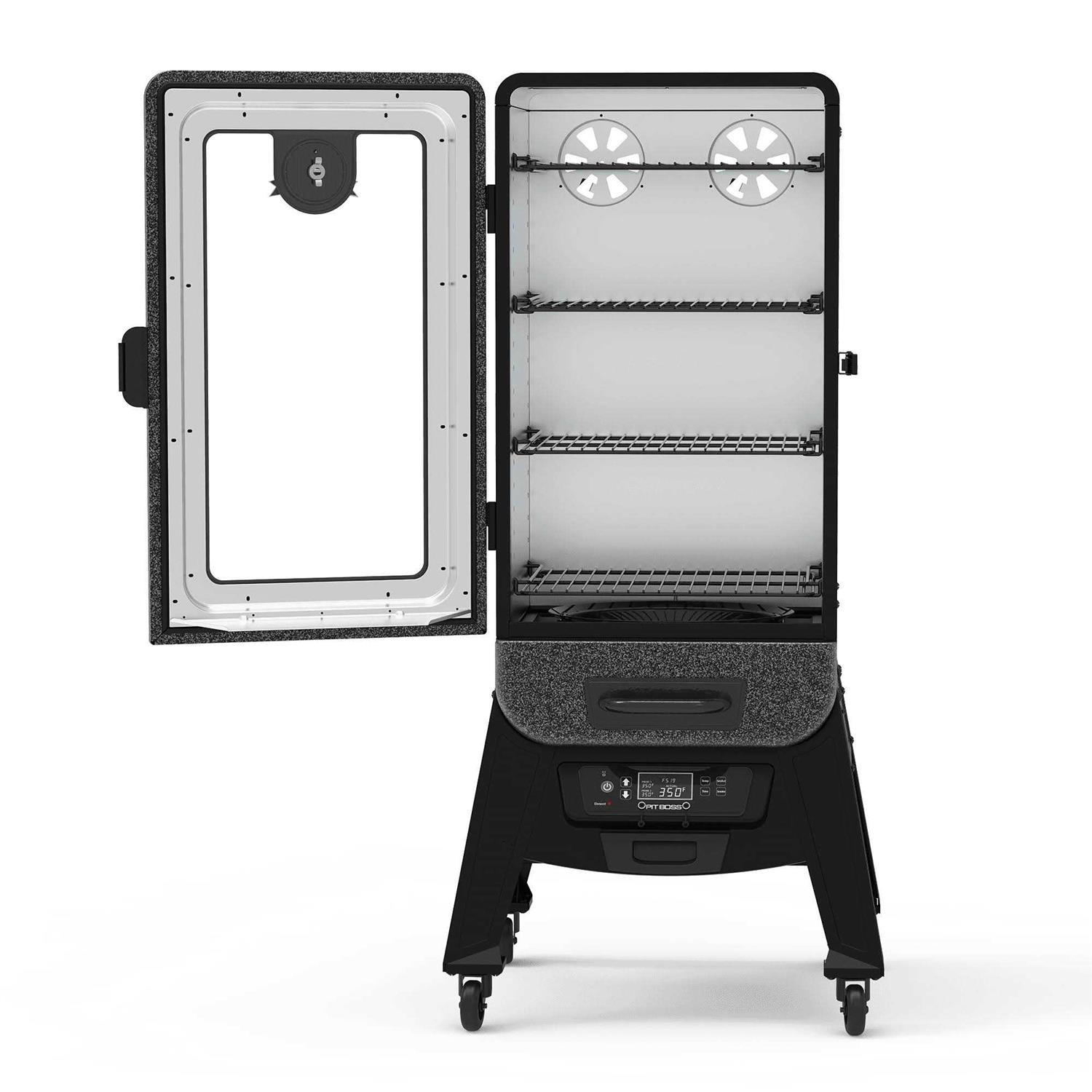 Pit Boss 3 Series Digital Electric Vertical Smoker in Silver Hammertone - Image 2