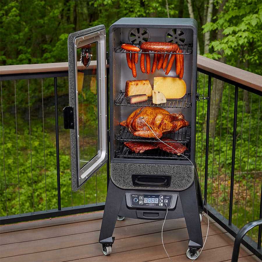 Pit Boss 3 Series Digital Electric Vertical Smoker in Silver Hammertone - Image 5