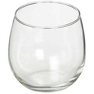 Libbey Stemless 12-Piece Wine Glass Party Set for Red and White Wines