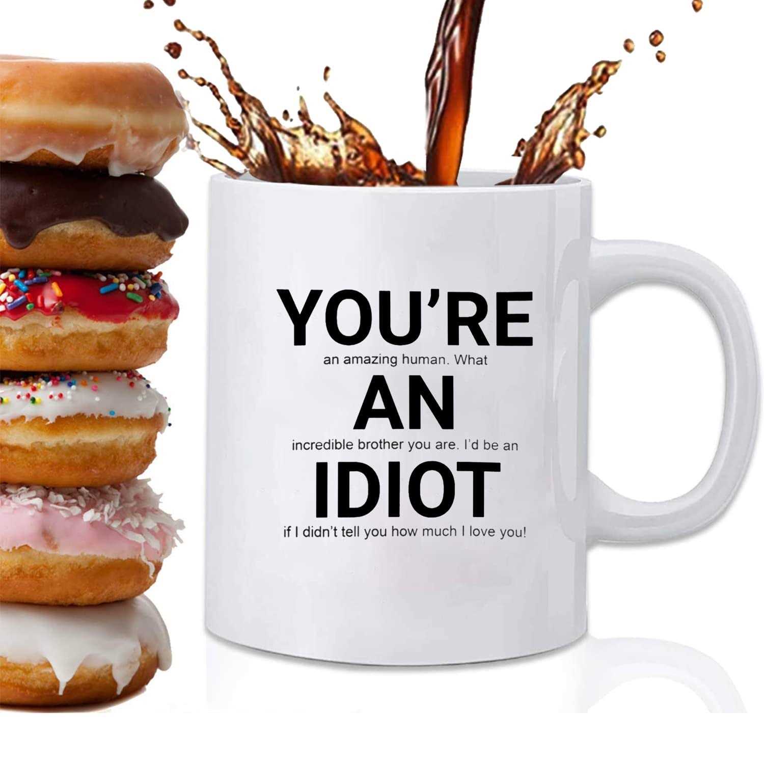 Kwieema Brother Gift Brother Coffee Mug Gifts for Brothe Brother Birthday Gifts from Sister Father's Day Gifts for Brother Big Brother Gifts Coffee - Image 3