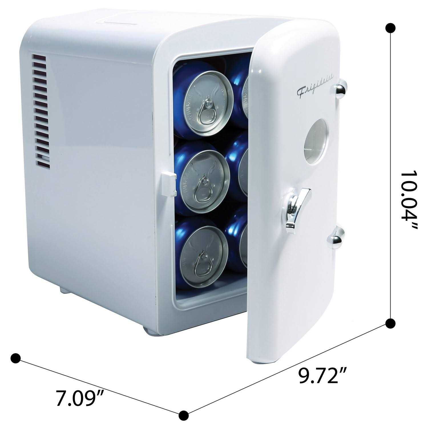 Frigidaire EFMIS129-WHITE .5-Cubic-Foot Retro Portable Mini Fridge - Image 3