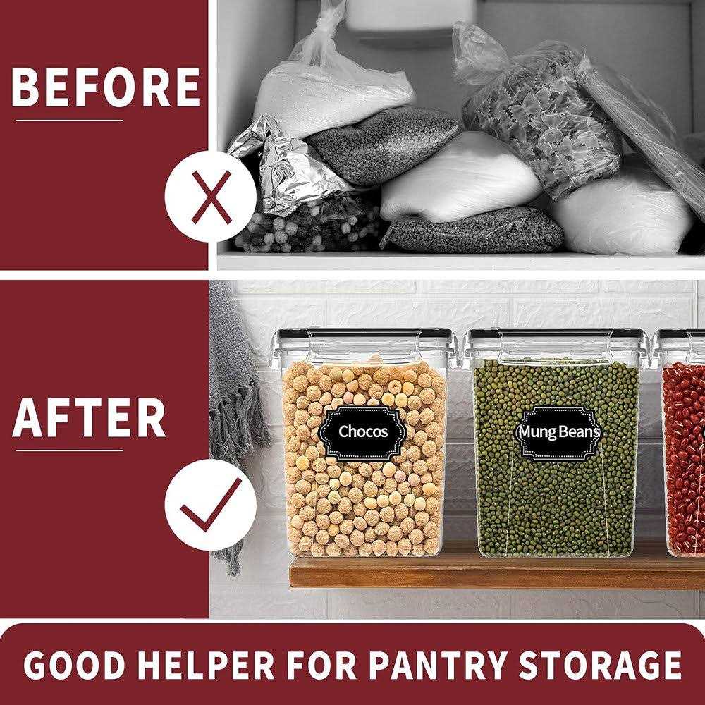 PRAKI Airtight Food Storage Containers Set with Lids 24 PCS, BPA Free Kitchen and Pantry Organization - Image 3