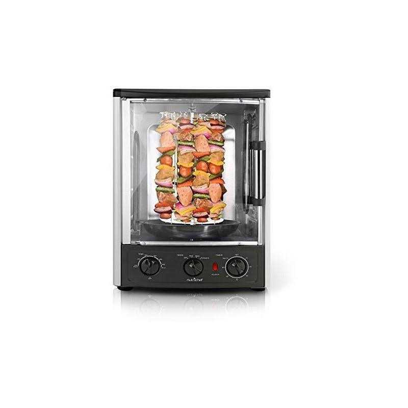 Nutrichef Upgraded Multi-Function Rotisserie Oven Vertical Countertop Oven with Bake - Image 4
