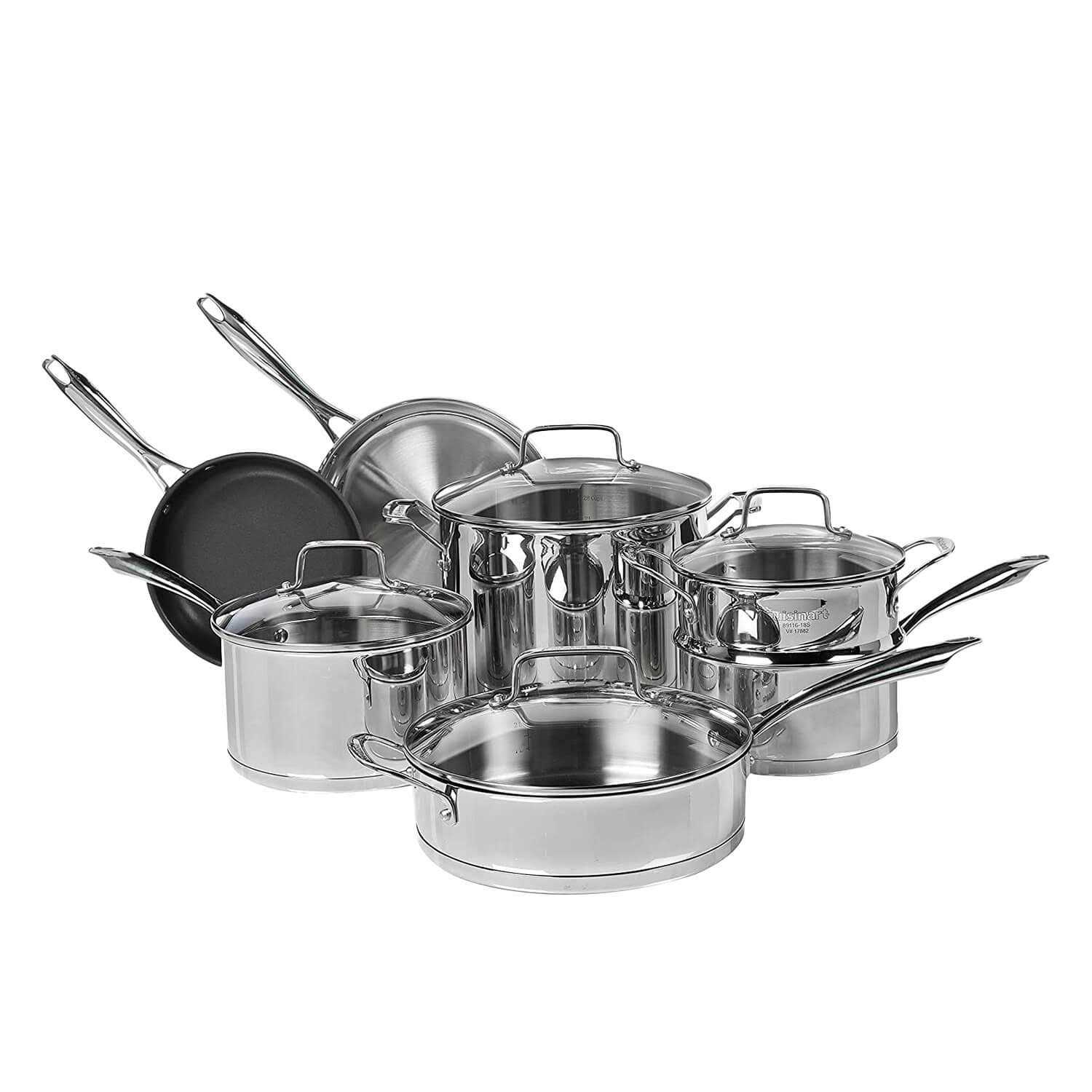 Cuisinart Professional Series Stainless 11-Piece Cookware Set - Image 4