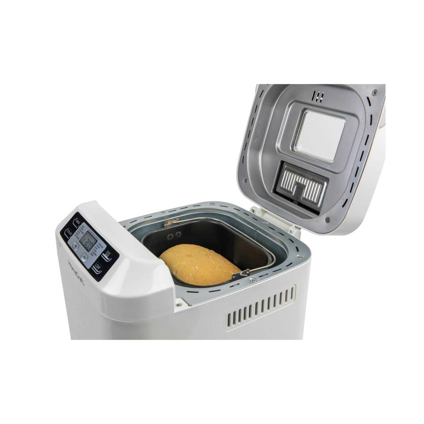 HomeCraft Hcpbmad2wh Bread Maker with Auto Fruit Nut Dispenser Makes 2 Lb. Loaf - Image 2