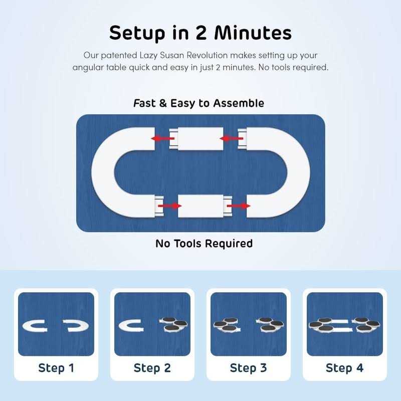 Lazy Susan Turntable for Rectangular Long & Oblong Tables Dining LZYS-1000 - Image 5