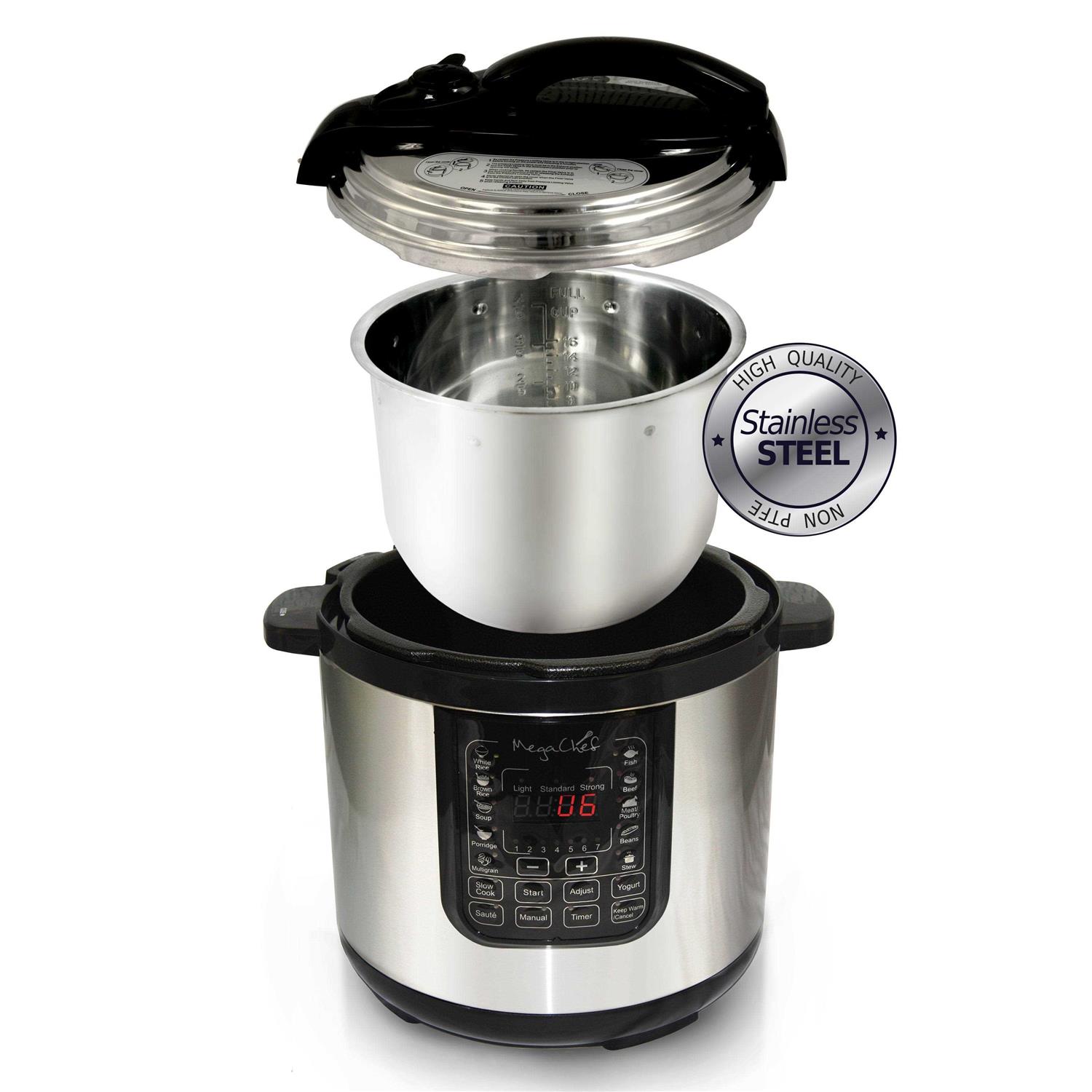 Megachef 8-Qt. Digital Pressure Cooker - Image 4