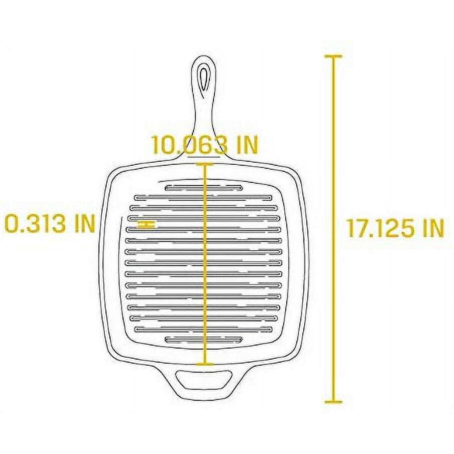 Lodge Cast Iron Square Grill Pan - Image 4