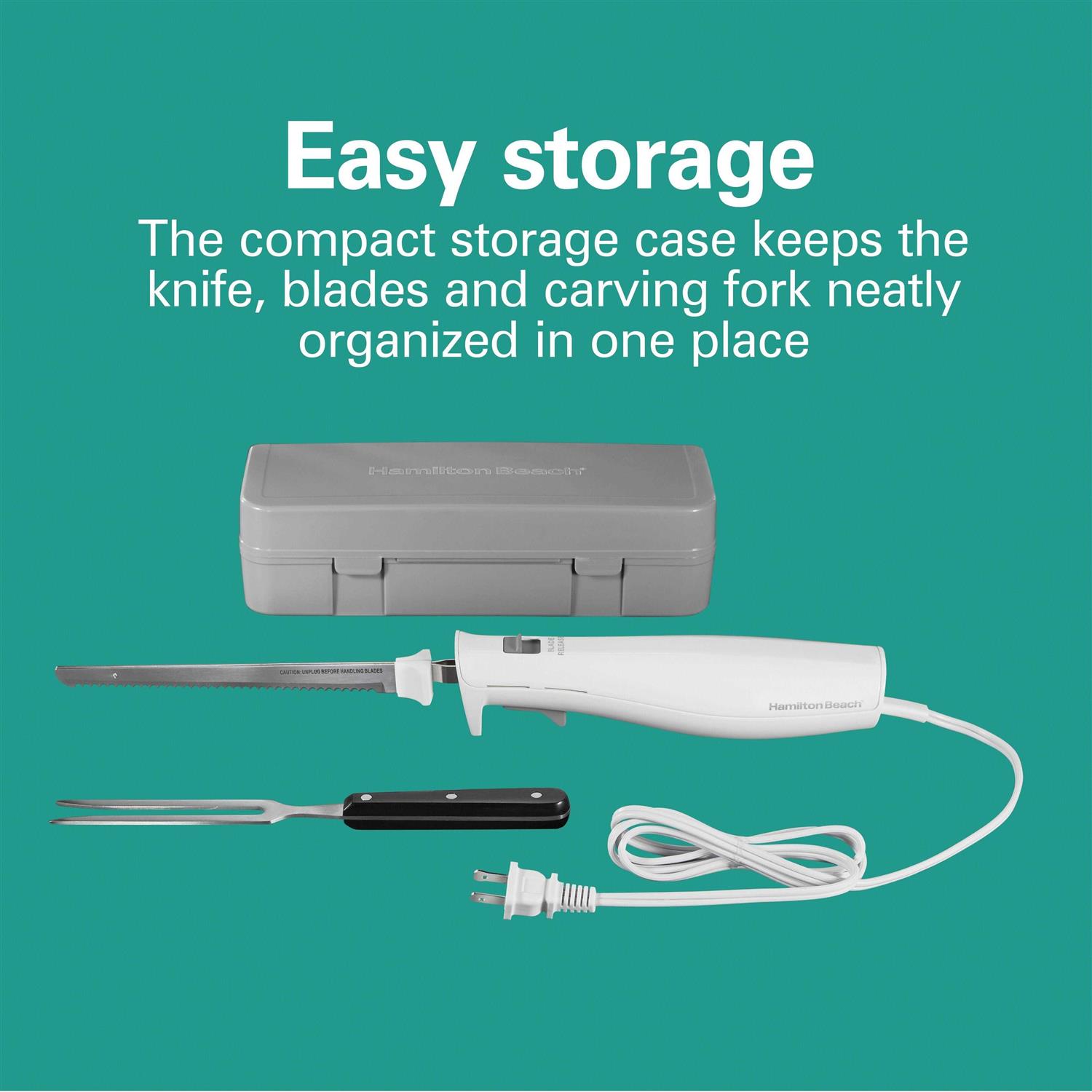 Hamilton Beach Electric Knife with Case - Image 3