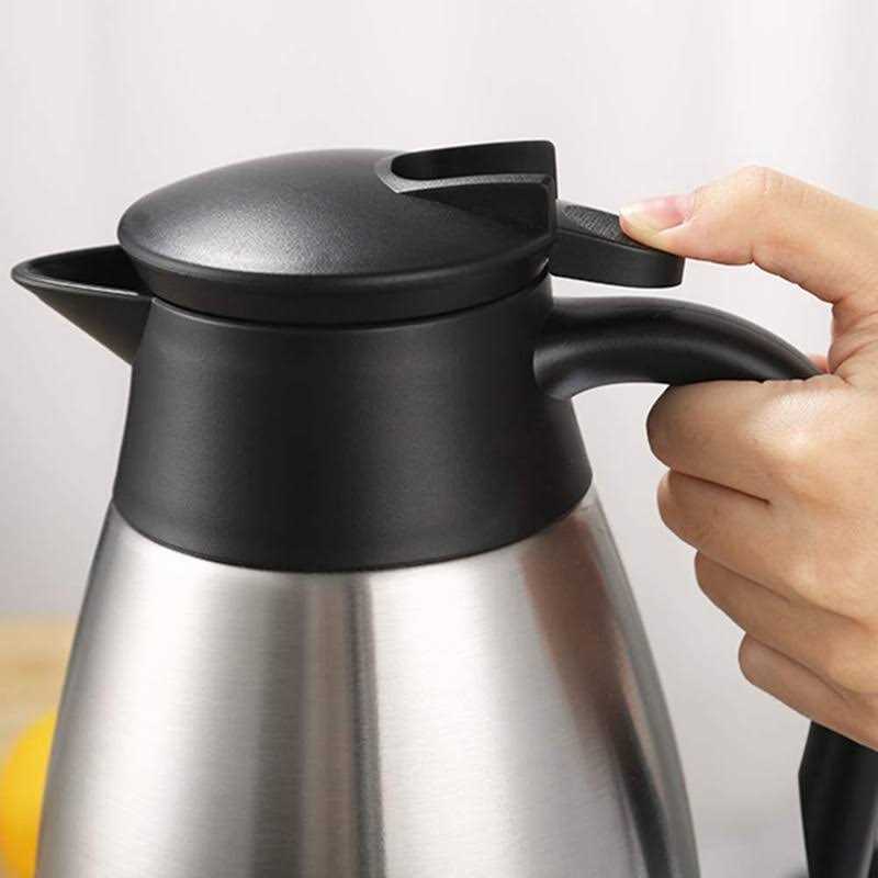 GearRoot 68oz Coffee Carafe Airpot Insulated Coffee Thermos Urn Stainless Steel Vacuum Thermal Pot Flask for Coffee - Image 4