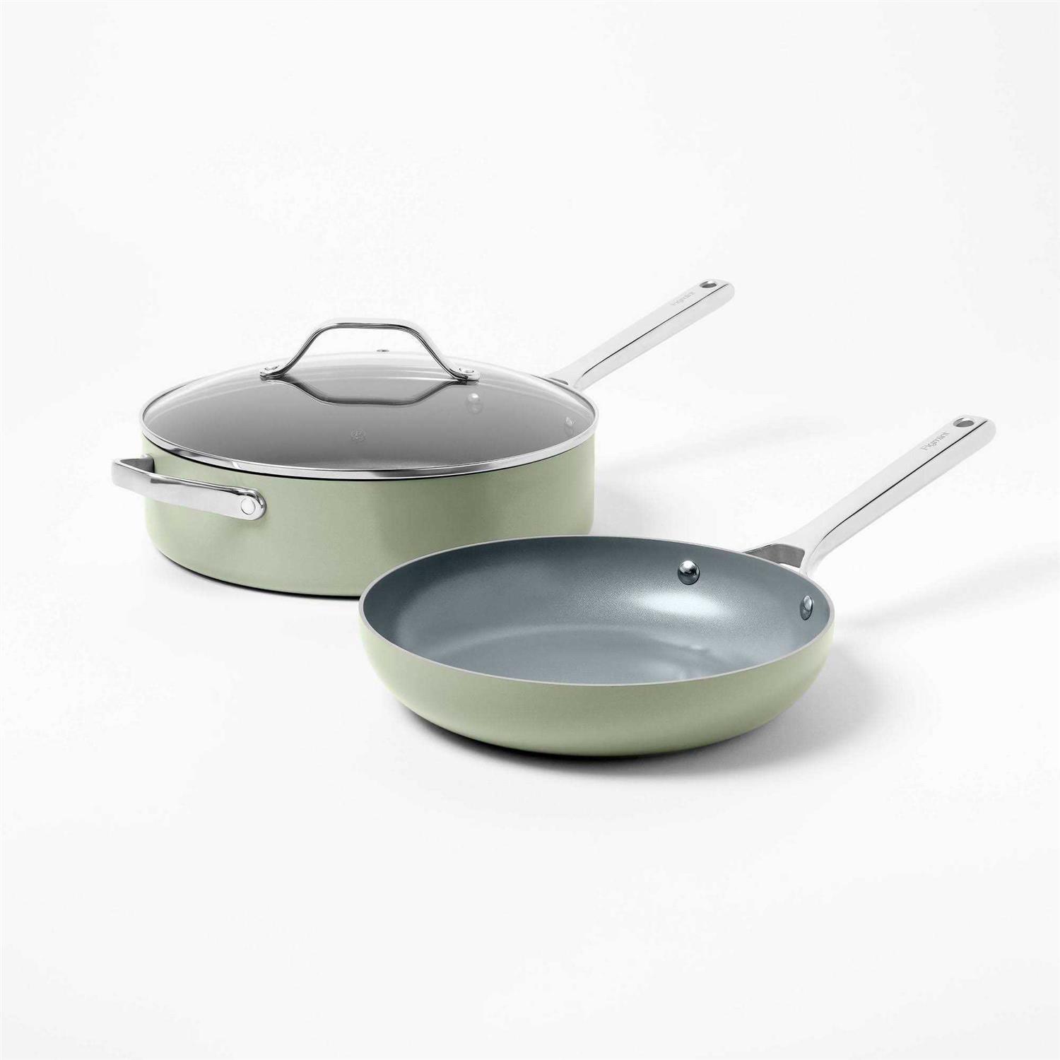 Figmint 7pc Nonstick Ceramic Coated Aluminum Cookware Set - Image 5