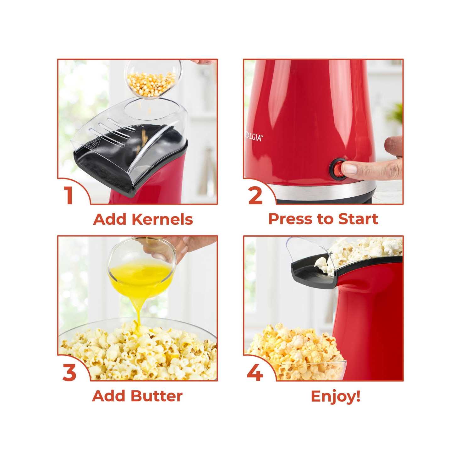 Nostalgia Air-Pop Popcorn Maker - Image 3