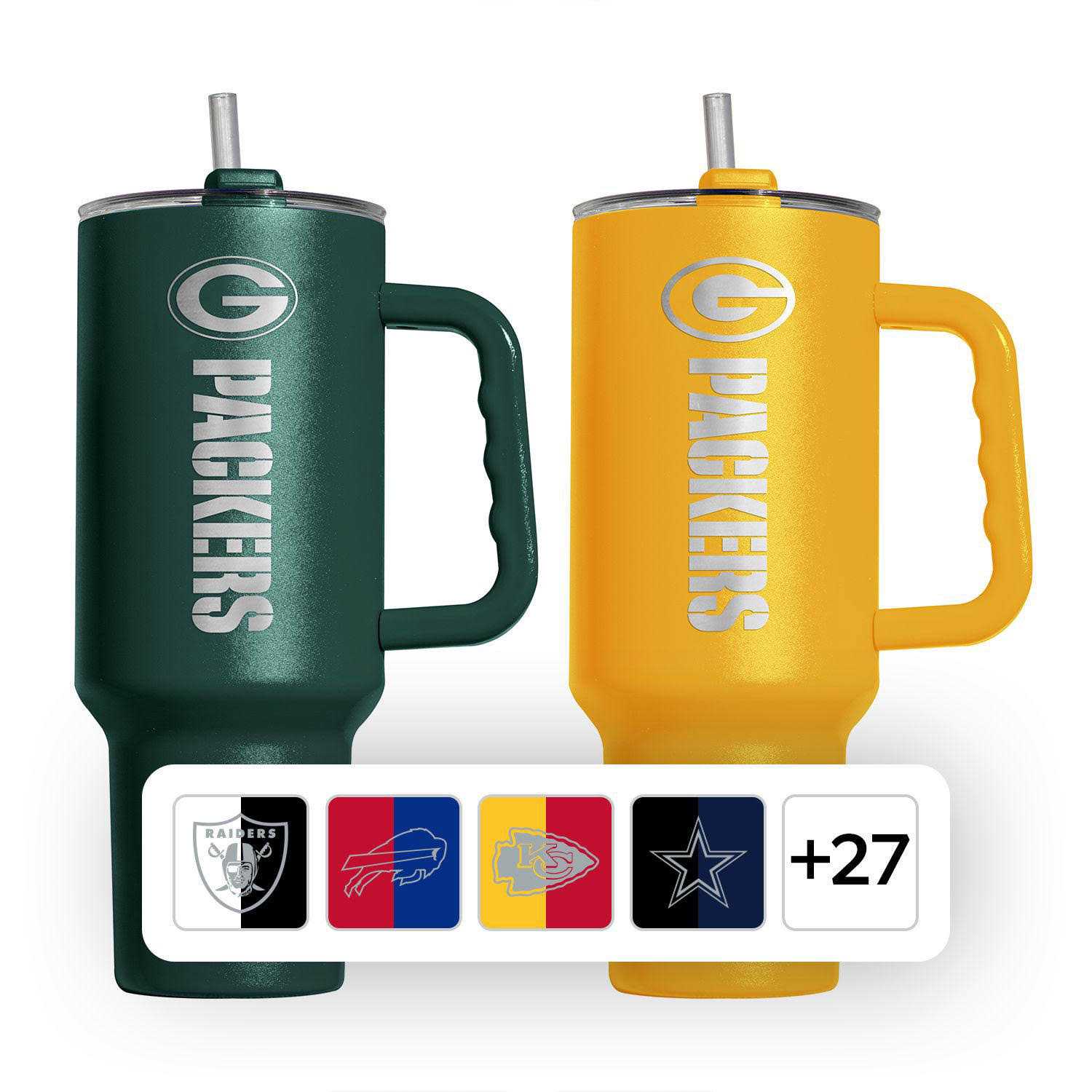 Logo Brands NFL 2 Pack 40oz Tumbler