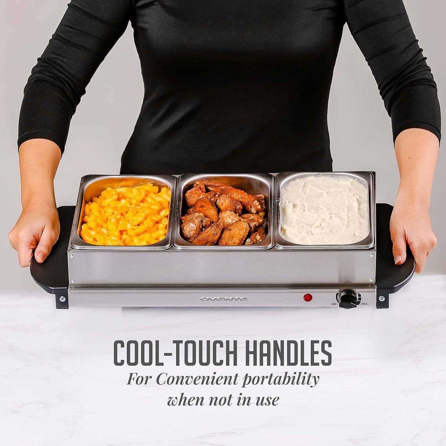 Ovente Electric Buffet Server & Food Warmer Temperature Control Perfect for Parties - Image 3