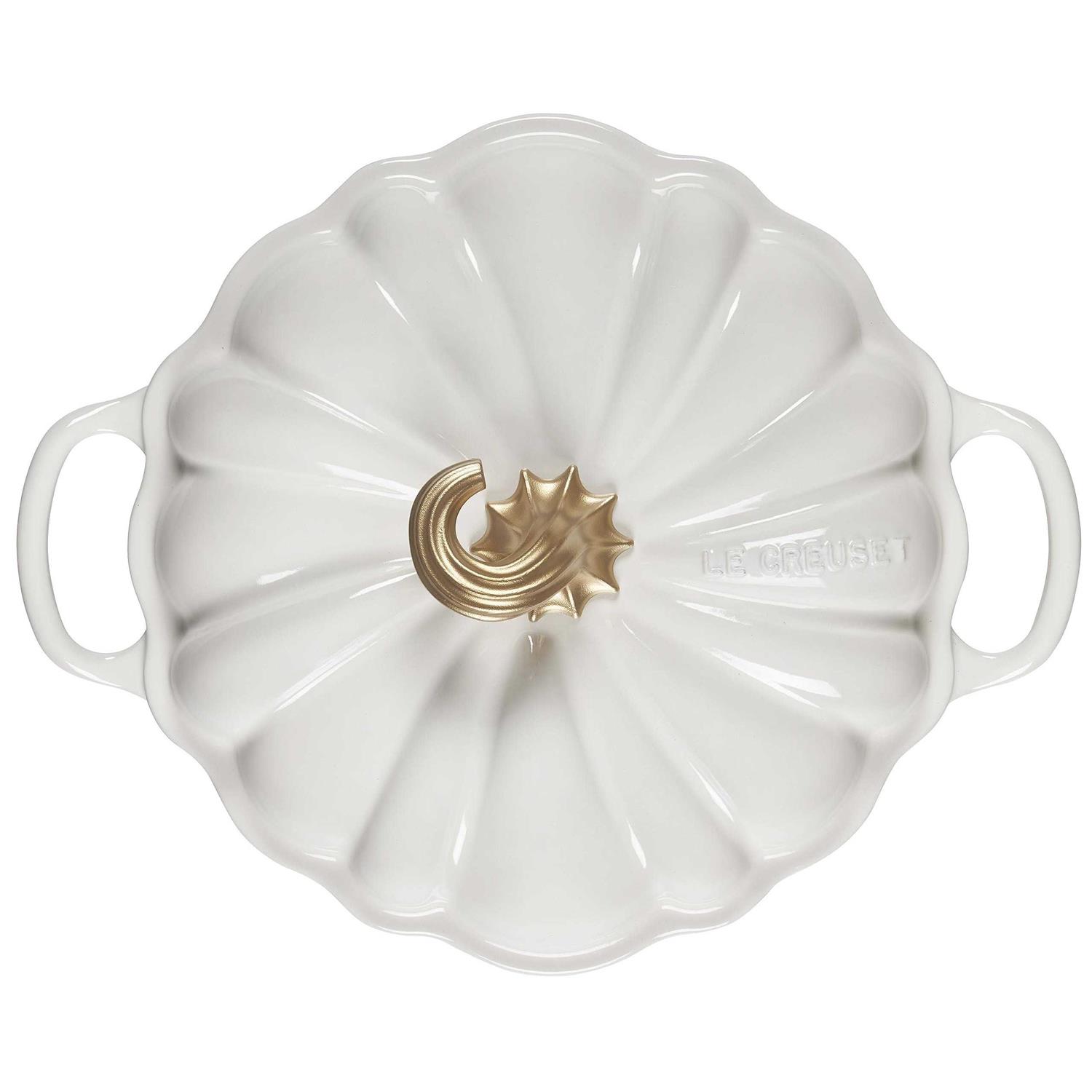 Le Creuset 4 Qt. Cast Iron Pumpkin Cocotte - Image 3