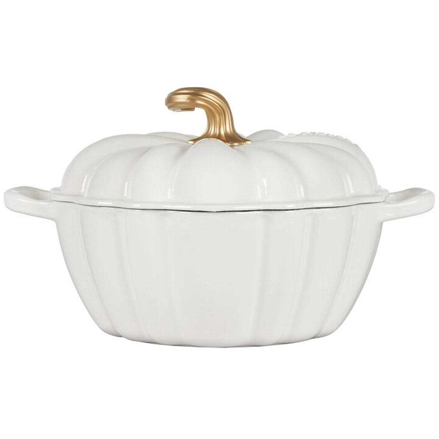 Le Creuset 4 Qt. Cast Iron Pumpkin Cocotte - Image 5