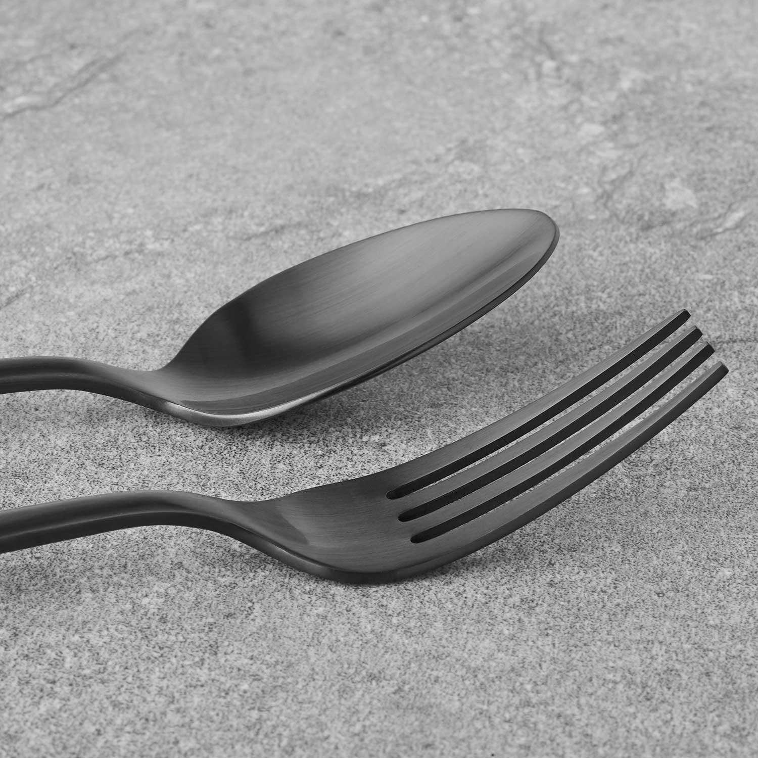 Member's Mark Premium 18/10 Matte Gold 20 Piece Flatware Set - Image 3