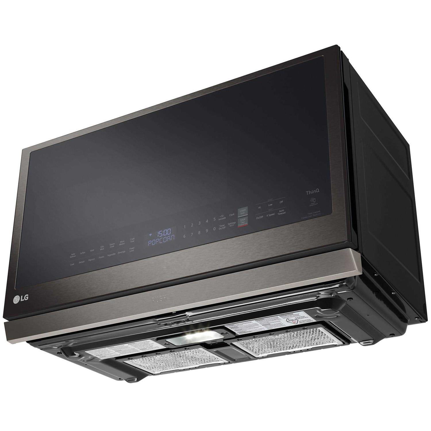 LG 2.1 Cu. Ft. Smart Over-the-Range Microwave with ExtendaVent 2.0 & Easyclean MVEL2137D - Image 3