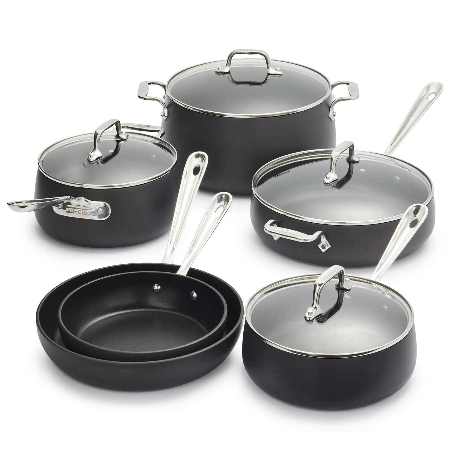 All Clad HA1 Hard Anodized Nonstick Cookware Set - Image 4
