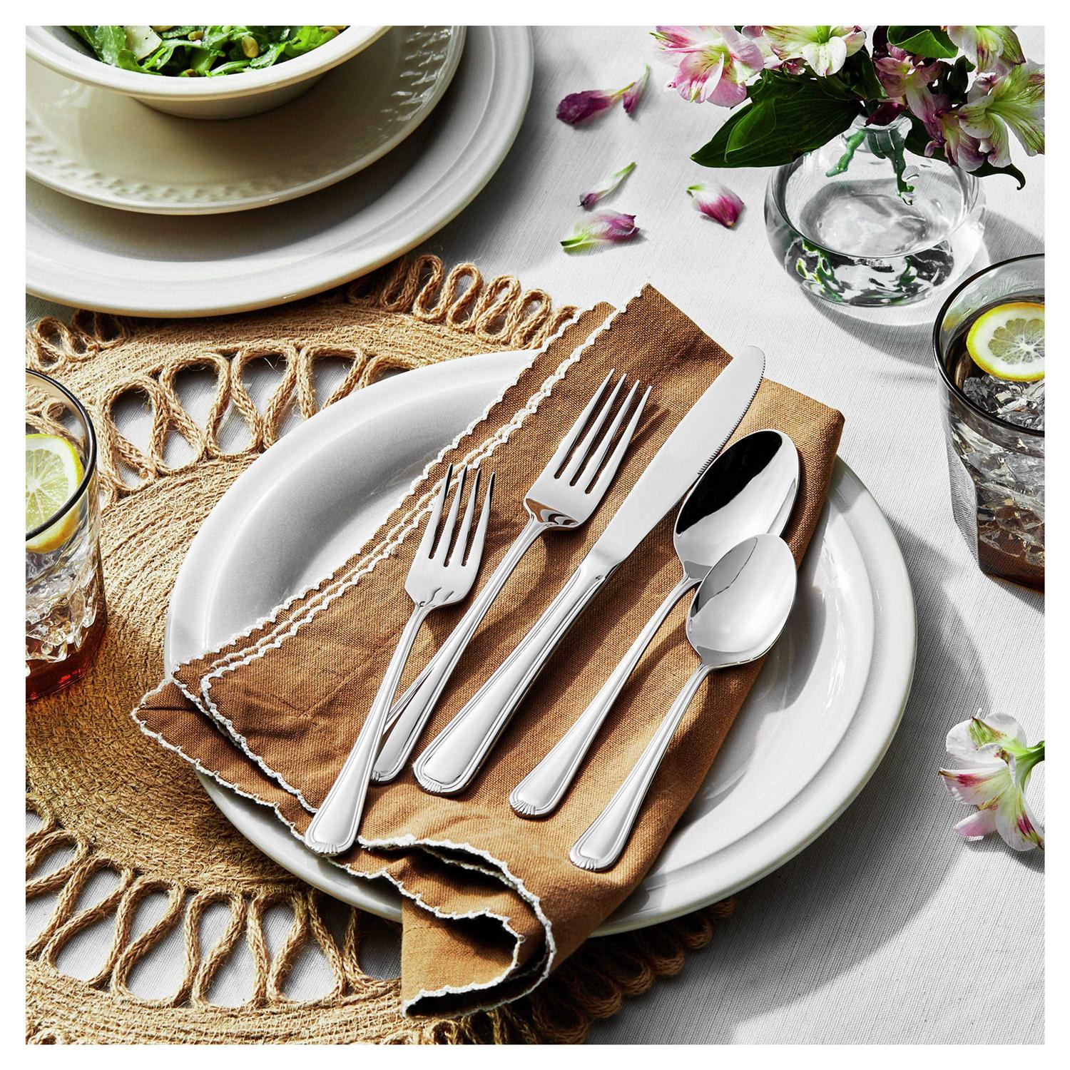 J.A. Henckels Alcea 18/10 Stainless Steel Flatware Set - Image 5