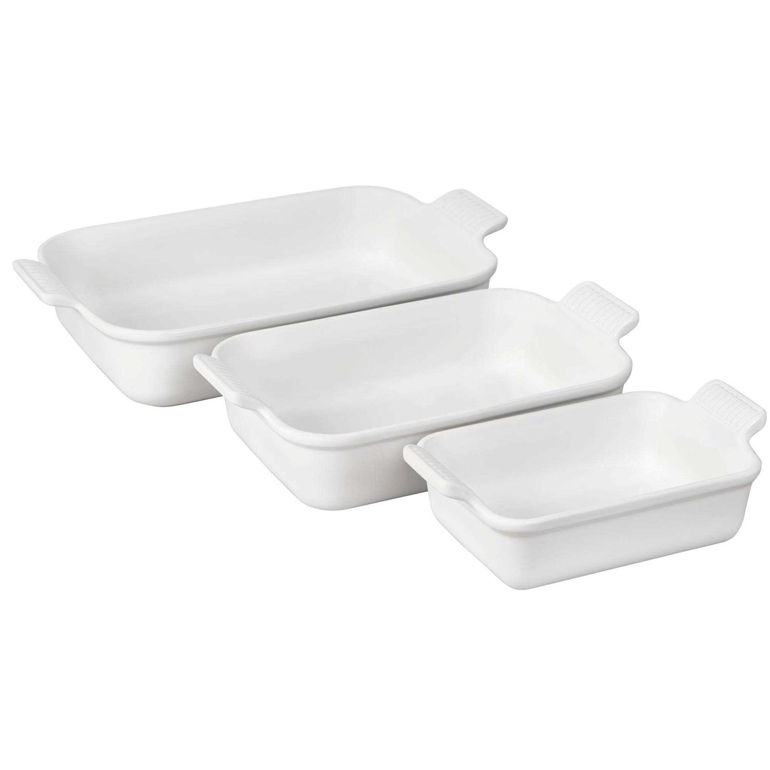 Le Creuset Heritage Set 3 Rectangular Dishes - Image 5