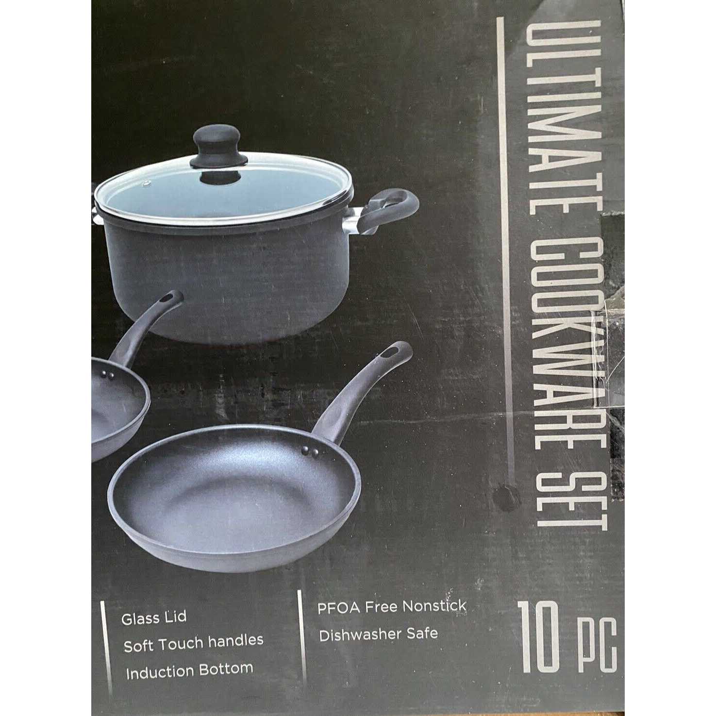 Hell's Kitchen Nonstick 10-Pc. Cookware Set HKMC-732 - Image 2