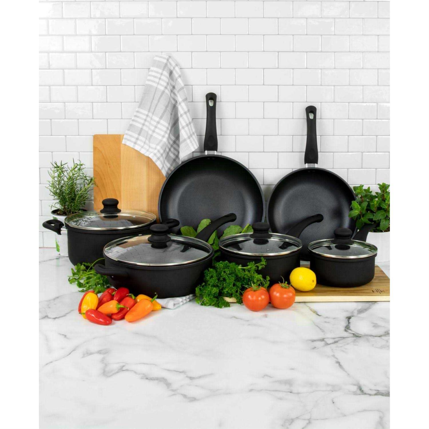Hell's Kitchen Nonstick 10-Pc. Cookware Set HKMC-732 - Image 4