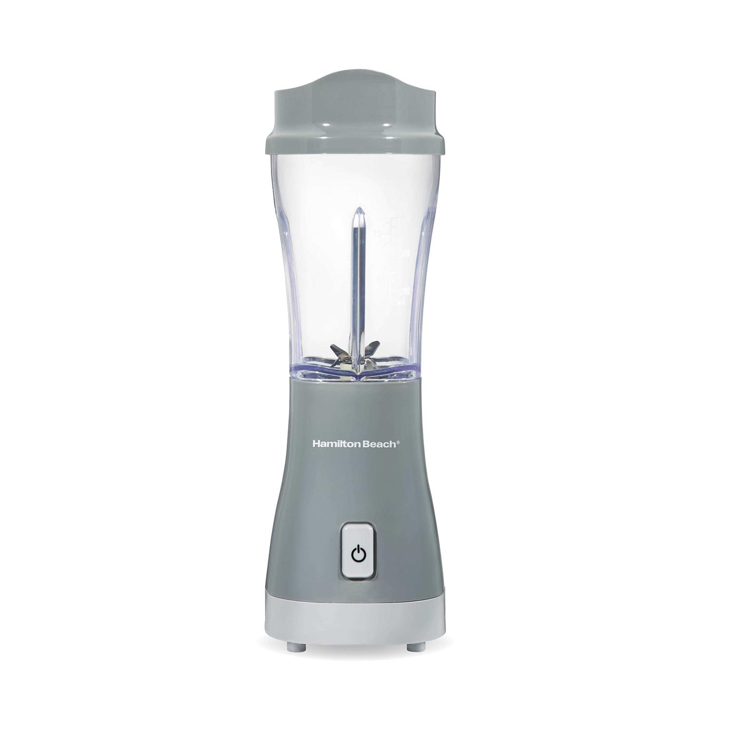 Hamilton Beach Grey Single Serve Blender With Lid