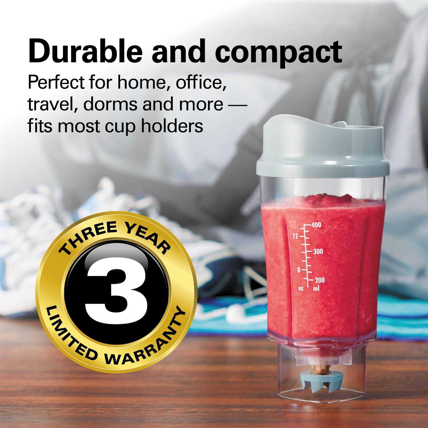 Hamilton Beach Grey Single Serve Blender With Lid - Image 5