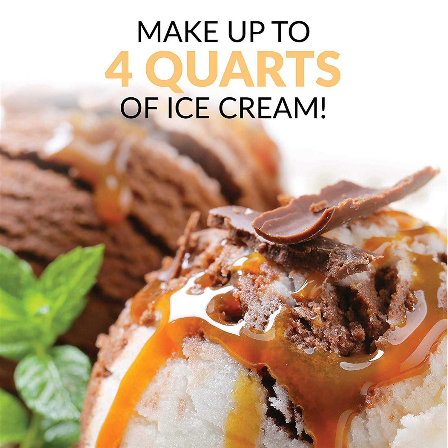 Nostalgia Electrics Vintage Collection 4-Quart Electric Ice Cream Maker - Image 4