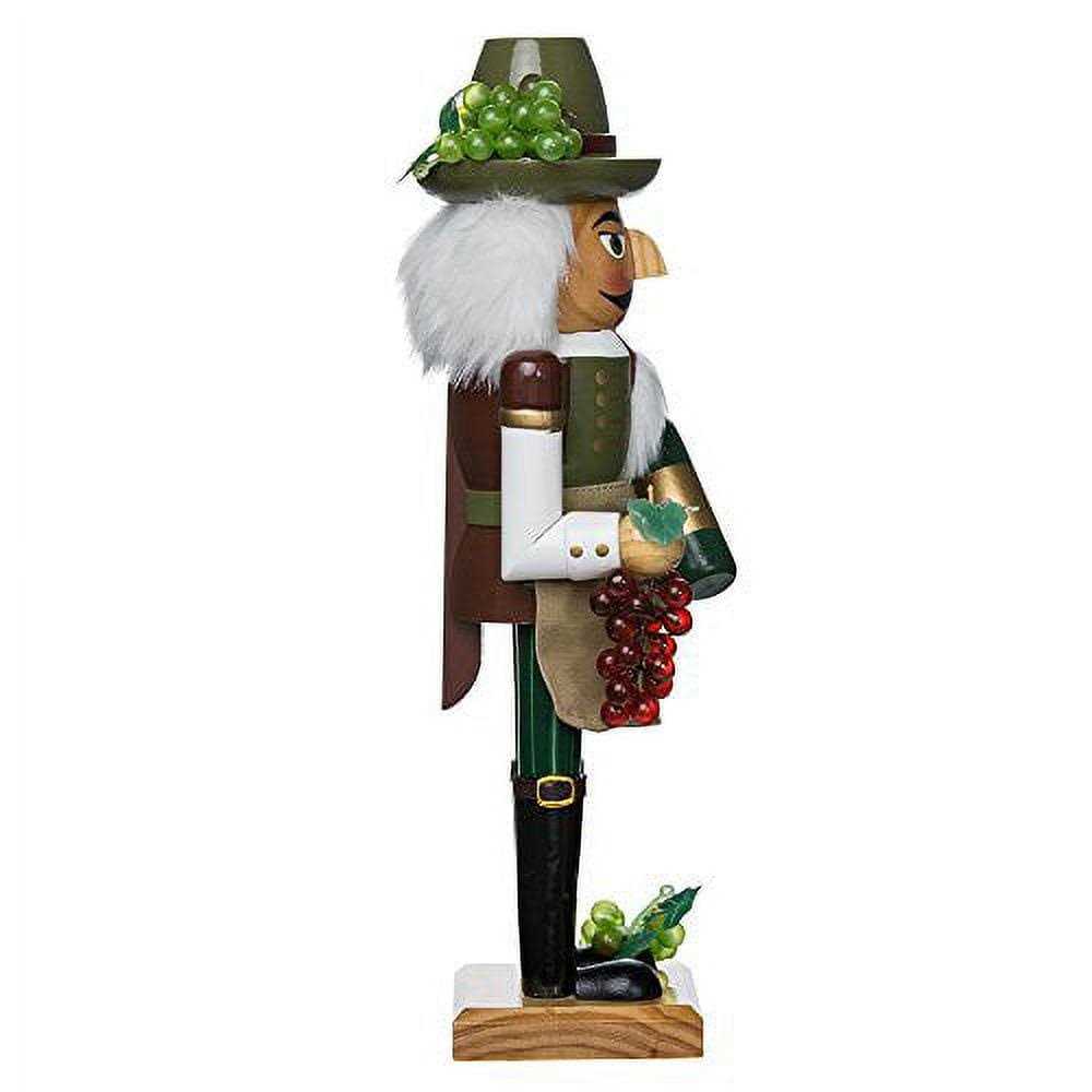 Kurt Adler 15-Inch Wooden Wine Grower Nutcracker - Image 2