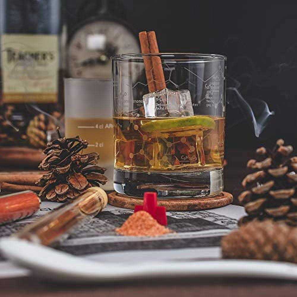 Greenline Goods Etched Whiskey Glasses 10 Oz Tumbler Gift Set Map - Image 3