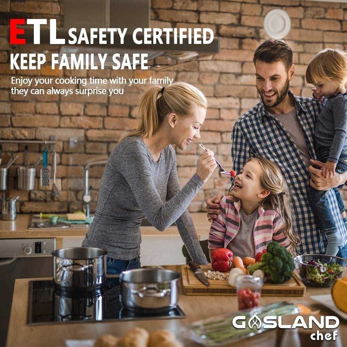 GASLAND Chef 30 Inch 4 Burner Sensor Touch Radiant Ceramic Cooktop - Image 3