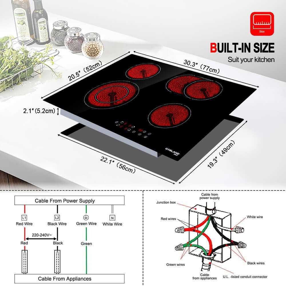 GASLAND Chef 30 Inch 4 Burner Sensor Touch Radiant Ceramic Cooktop - Image 5
