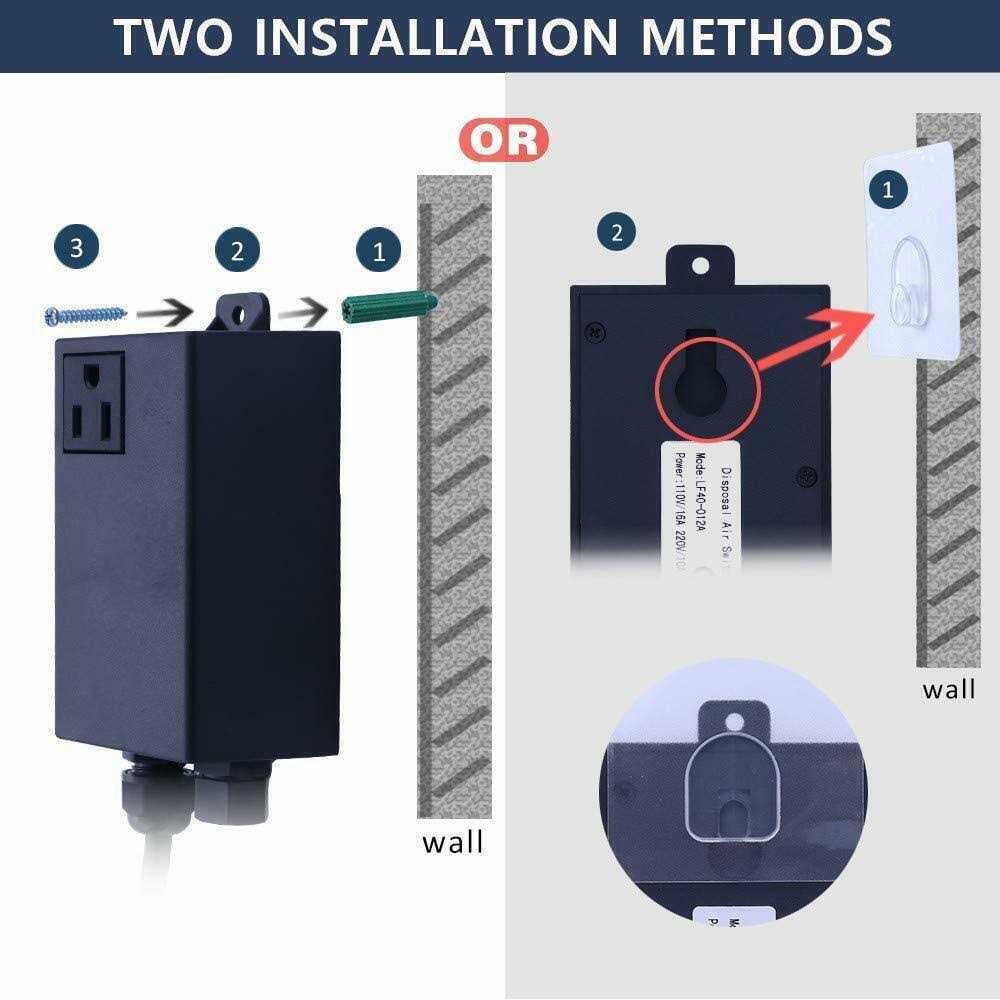 Garbage Disposal Air Switch Kit Sink Top Waste Disposal Stainless Steel Off Air Button Food and Waste Disposals Part by Etoolcity - Image 5